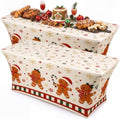 Oudain Christmas Gingerbread Table Cover 6 Feet Spandex Stretch Tablecloth by Oudain