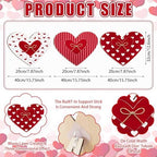 3 Pcs Valentine‘s Day Decorations for Home Outdoor, 15.75'' Pink Heart Wood Porch Standing Love Decor, Romantic Sign for Front Door, Garden, Patio, Home, Happy Valentine‘s Day Decoration - Image 3