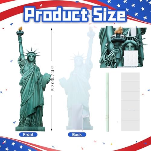 Colingmill 5 ft Statue of Liberty Cutout New York Themed Party Decoration - Image 2