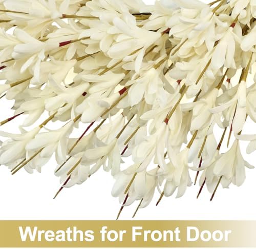 26 Inch Realistic Full Fall Wreaths for Front Door Outside Autumn Wreath - Image 4
