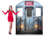 Colingmill 5.5 Ft New York Subway Cardboard Stand up Cutout Backdrop by Colingmill
