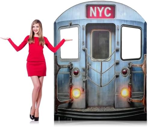 Colingmill 5.5 Ft New York Subway Cardboard Stand up Cutout Backdrop by Colingmill