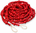 Zeyune 1 Pcs 66 Feet Christmas Beads Garland, Red by Zeyune