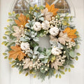 26 Inch Fall Wreaths for Front Door, Artificial Autumn Wreath by Presentastic