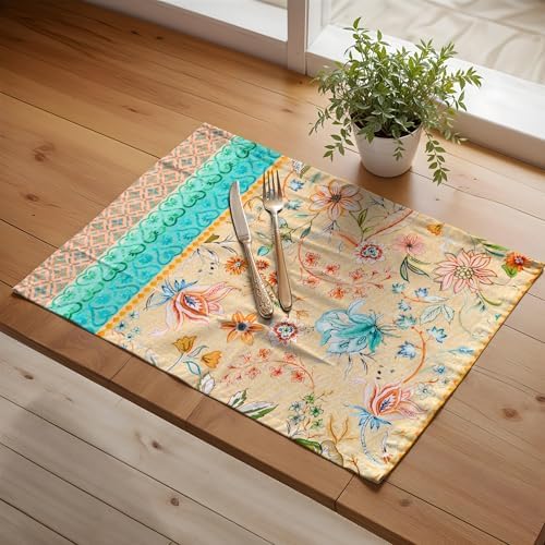 Maison d' Hermine Placemats Set of 4 Reusable 100% Cotton (13"x19") - Image 5