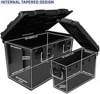 Sheffield Ammo Box Made in USA, Stackable Lockable Ammo Storage Box, Black - Image 5