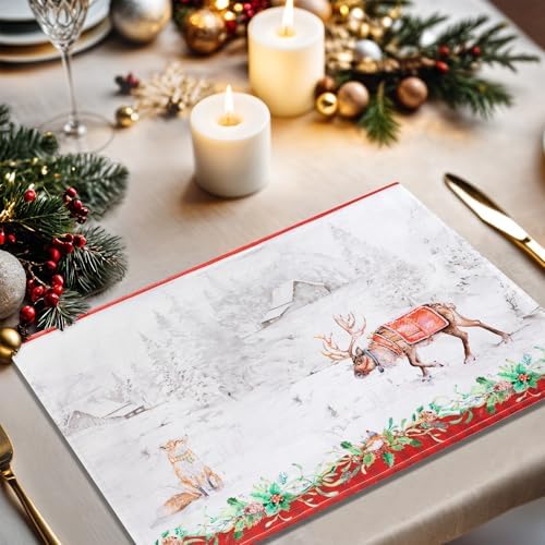Maison d' Hermine Placemats Set of 4 Reusable 100% Cotton (13"x19") - Image 5
