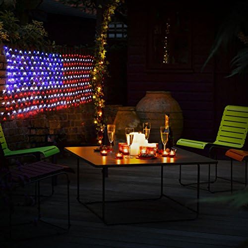 XTF2015 Led Flag Net Lights of The United States, American Flag Lights - Image 3