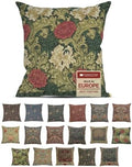 William Morris Chrysanthemum Multi Tapestry Throw Pillow Cover 16 x 16 in by CCharlotteHomeFurnishings