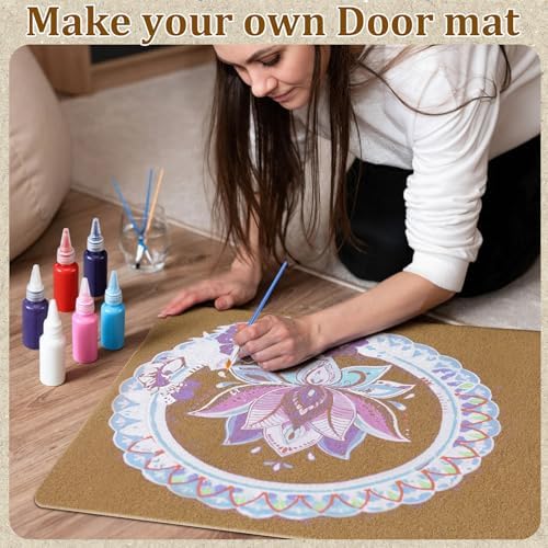 Nuanchu 20 Pcs Blank Coir Doormat Bulk Painting Kit, 17x30, Rounded Corners - Image 5