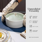 Placemats Set of 12 - Easy Clean Woven Vinyl Placemats for Dining Table, Indoor/Outdoor Place Mats, Washable PVC Table Mats（Navy Blue） - Image 5
