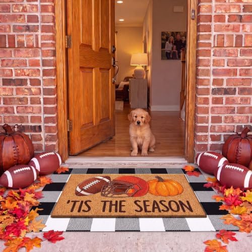 Moucuny 2 Pcs Fall Doormat, Its The Season Football Doormat, Non Slip - Image 6