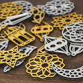 22 Piece Shiny Ramadan Ornaments, Ramadan Decoration, Eid Decor Eid Gifts, Ramadan Kareem, Ramadan Mubarak, Eid Mubarak, Islamic Wall Art by iwaconcept