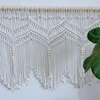 Achart Macrame Curtains Macrame Valance Doorway Window Curtain Panels - Image 3