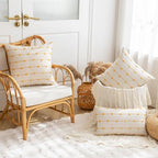 YEENAASY Boho Throw Pillow Covers 20x20 Set of 2 Farmhouse Pillow Cases - Image 4