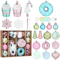 Halloscume 48 Pcs Christmas Tree Ornament Dessert Cupcake Candy, Vivid by Halloscume