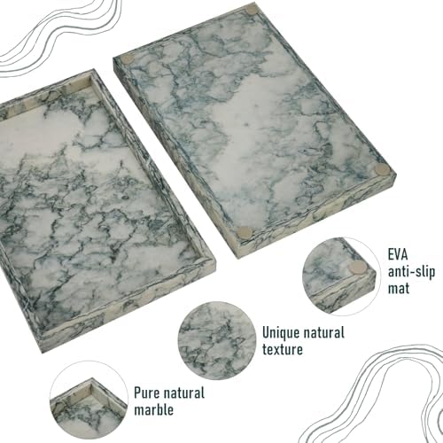 Marble Bathroom Tray,Pure Natural Vanity Tray - Image 4