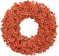 24 Inch Fall Wreaths for Front Door, Autumn Floral Outdoor Wreath by LAIMENNI