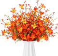 12 Pcs Artificial Fall Flowers 17" Pumpkin Picks with Berry Stems by Unknown