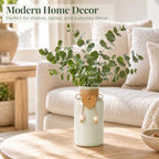 TBWIND Mason Jar Vases for Centerpieces, 12PCS Sage Green Glass Flower Vase - Image 5