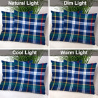 Batmerry Black Blue Throw Pillow Covers, Blue Scottish Tartan Red Decorative Pillow Covers Digital Printing Blended for Couch Sofa Bed Invisible Zipper 24X24 in(Set of 2) - Image 7