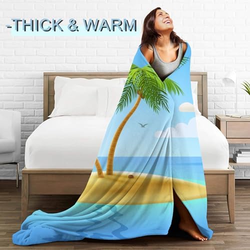 Tropical Leopard Fleece Blanket - Lightweight Soft Cozy Gifts Throw for Nature Lovers,Kids,Women,Men,Exotic Jungle Amongst Lush Greenery Blankets,Wild Boho Home Room Modern Art Decor 60x80in - Image 5