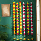 6 Sets Marigold Garland with Lotus Candle Holders for Diwali Pooja Puja - Image 7