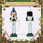 Blosssound 15" Christmas Baseball Nutcracker Wooden Sports Decor,Baseball B - Image 2