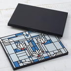 CounterArt Water Lilies by FLW Boxed Set of 4 Hardboard Placemats - Image 6