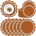 100 Pcs Platos De Barro Mexicanos Paper Placemats 13.5 Inches Cielito Lindo Party Decoration Disposable Scalloped Cinco De Mayo Paper Placemats for Fiesta Mexican Baby Shower Decor by Stuffygreenus