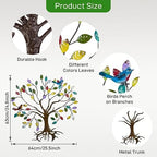 VEWOSTAR Metal Tree of Life Wall Art for Living Room Home Decor - Image 2
