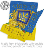 Glory to Ukraine Garden Flag - Set with Stand Support Cause Ukrainian - House Decoration Banner Small Yard Gift Double-Sided Made in USA 13 X 18.5 - Image 7