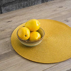 Now Designs Disko Round Placemats, Disko Honey, Set of 4 - Image 2