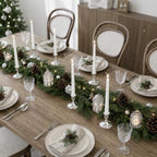 zeochyni Set of 12 Silver Taper Candle Holders for Home Deco - Image 5