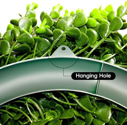 22“ Boxwood Wreath for Front Door,Spring ，Summer All Season Wreaths, Farmhouse Door Wreath Outdoor Indoor for All Seasons Decor - Image 3