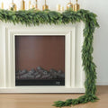 MIZII Christmas Garlands 6FT Thick Artificial Pine Garland Real Touch Green Faux Pines Vine Greenery Garland Christmas Decorations for Xmas Fireplace Mantle Home Decor Indoor Outdoor (Pine 6FT) by Mizii