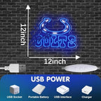 Sports Horseshoe Neon Sign USB Powered for Man Cave Wall Decor - Image 5