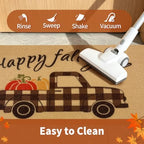 Fall Door Mat, Non Slip Front Porch Pumpkin Welcome Mat 24"x36" - Image 5