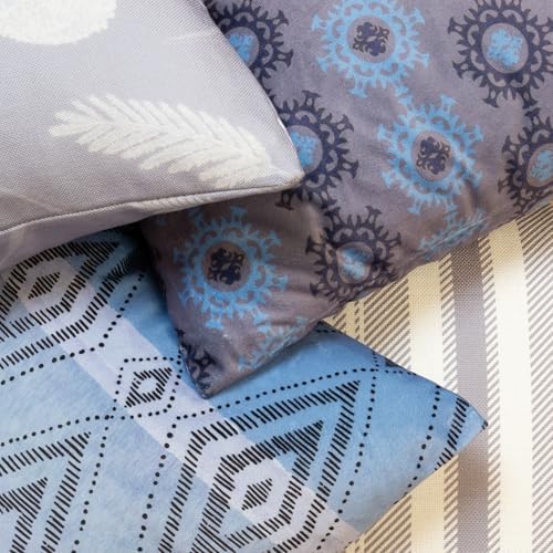 Decorative Throw Pillow Covers, Set of 4, 18x18 Inch Colorful Accent Pillow Covers, Restful Cottage - Image 6