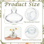 Hushee 12 Pcs Bud Vases Bulk Glass Small Vases for Flowers, Short - Image 2