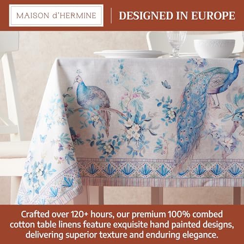 Maison d' Hermine Table Cloth Rectangle Table 100% Combed Cotton 70"x108" - Image 3