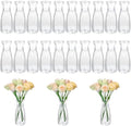 20 Pcs Plastic Bud Vases Bulk Small Plastic Vases, Clear Container for Flowers Height Shatterproof Bud Vase, Mini Vintage Floral Vase for Home Decor, Living Room, Office Decoration, Housewarming Party by Molain