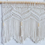 Achart Macrame Curtains Macrame Valance Doorway Window Curtain Panels - Image 4