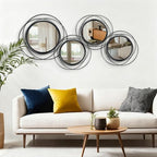 3 Set Sunburst Round Mirrors for Wall Decor Bedroom Bathroom - Image 3