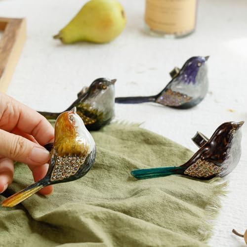 Rhinestone Bird Napkin Ring Set of 4 - Image 2