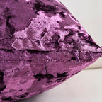 Premium Series, Crushed Velvet Throw Pillow Covers, Luxury Thick Cushion Cases for Home Decor, Eggplant Purple, 12x20 Inch, Covers Only - Image 3