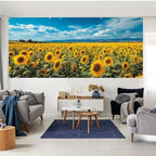 6 * 13FT Sunflower Garage Door Cover Decorations Flower Garage Door Banner for Outdoor Indoor Summer Party Photography Backdrop - Image 6
