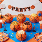 LemonRoad 6 Pcs Basketball Vase Pot Centerpiece, 3.93 x 3.93 x 3.15'' - Image 2