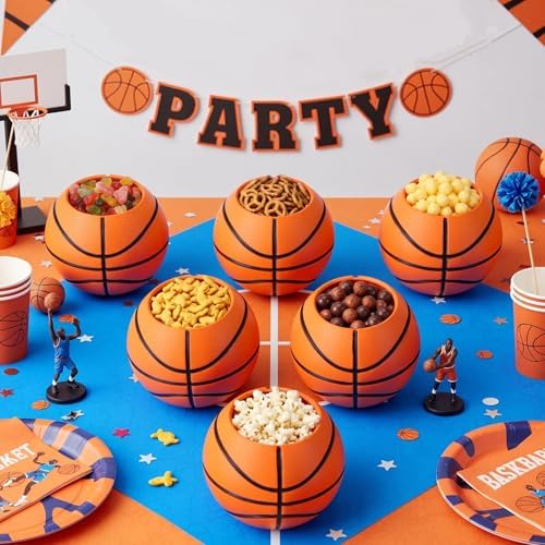 LemonRoad 6 Pcs Basketball Vase Pot Centerpiece, 3.93 x 3.93 x 3.15'' - Image 2