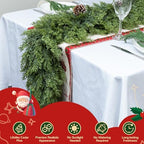 Giauma 6ft Double Fullness Christmas Cedar Garland Artificial Realistic - Image 4